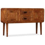 vidaXL Dressoir 120x30x75 cm massief hout met, Verzenden, Nieuw