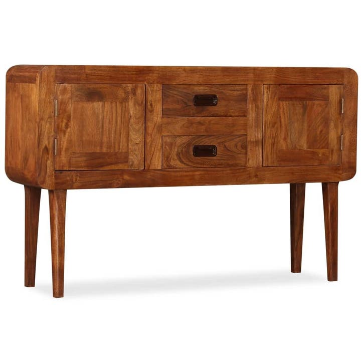 vidaXL Dressoir 120x30x75 cm massief hout met, Huis en Inrichting, Kasten | Dressoirs, Nieuw, Verzenden