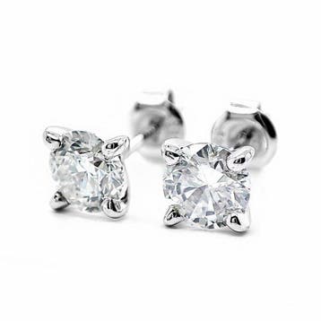 Oorbellen - 14 karaat Witgoud - 1.50ct. tw. Diamant, Nieuw