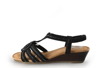 Rieker Sandalen in maat 39 Zwart, Verzenden, Zwart, Sandalen of Muiltjes, Zo goed als nieuw