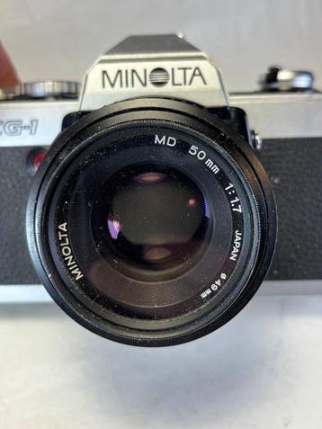 Minolta XG-1 + MD 1.7/50mm | Single lens reflex camera (SLR), Audio, Tv en Foto, Nieuw