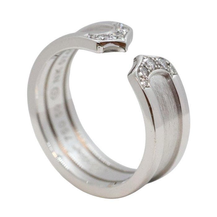 Cartier - Ring - C2 Ring - 18 karaat Witgoud -, Bijoux, Sacs & Beauté, Bagues