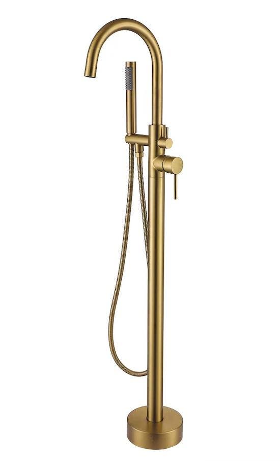 SALE - Mosni - Goud - Vrijstaande kraan -, Doe-het-zelf en Bouw, Sanitair, Nieuw, Ophalen of Verzenden