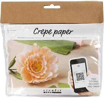 DIYkit Pakket Hobbyset Crêpepapier Pioenrozen, Nieuw