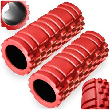 Fasciaroller massagerol - rood, Set van 2, Sport en Fitness, Overige Sport en Fitness, Verzenden, Nieuw