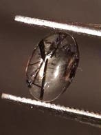 Natural Rutilated Quartz - oval cabochon - black rutile quar, Verzenden, Nieuw