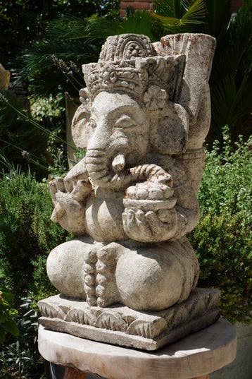 Statua di Ganesh in Pietra antica – Bali – - Beeld - Ganesha