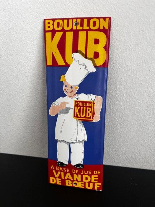 Bouillon KUB – panneau publicitaire émaillé - émaillé -, Antiquités & Art, Antiquités | Assiettes décoratives & Carrelages