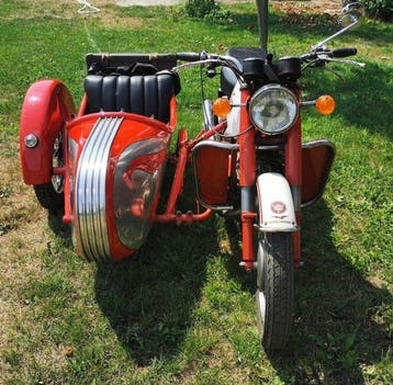 Moto Guzzi - Nuovo Falcone - Stoye Alloy Sidecar - 500 cc -, Motos