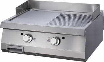 Heavy Duty Grillplaat | 100–300°C | RVS | RVS spatranden |, Verzenden, Nieuw in verpakking