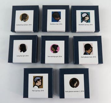 Julian Opie (1958), after - 8 portrait miniatures, 2016