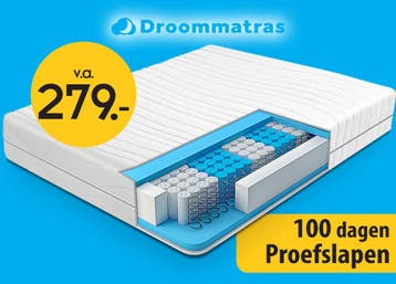 Matras 90x220 cm pocketvering met 7 comfortzones, Maison & Meubles, Chambre à coucher | Matelas & Sommiers, Verzenden, Matras