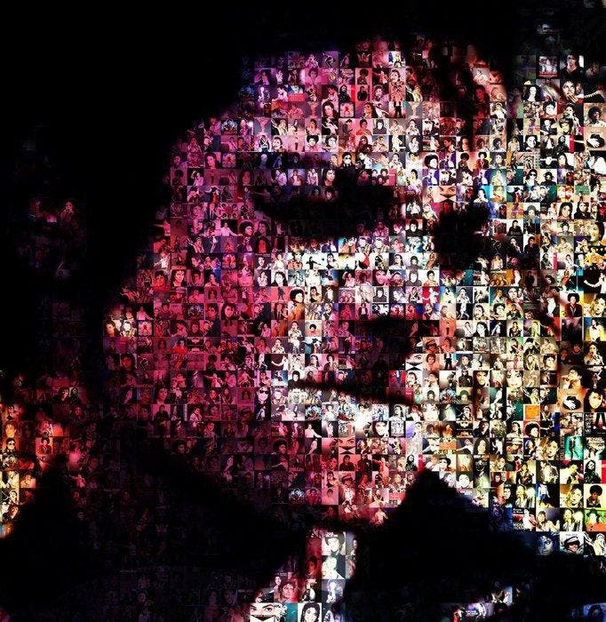 David Law - Crypto Michael Jackson IV 2.0 - Format XL 60x60, Antiek en Kunst, Kunst | Designobjecten
