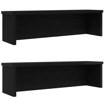 vidaXL Keukenrekken stapelbaar 2 st 60x15x16 cm zwart, Verzenden