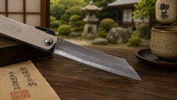 Higonokami Triple Layered Silver Knife – Coltello giapponese