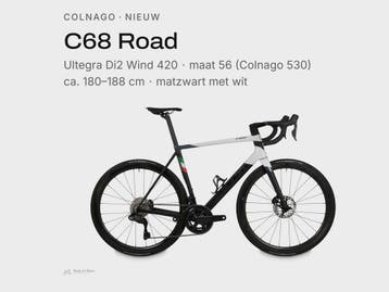 Colnago C68 Ultegra Di2 koersfiets nieuw zwart maat 56 (530), Verzenden