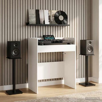 vidaXL DJ Tafel Wit 82 x 45 x 102 cm Bewerkt hout, Verzenden, Nieuw