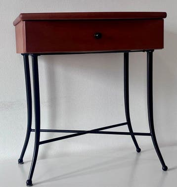 Bijzettafel - Hout, IJzer - Bijzettafel, 1950-60
