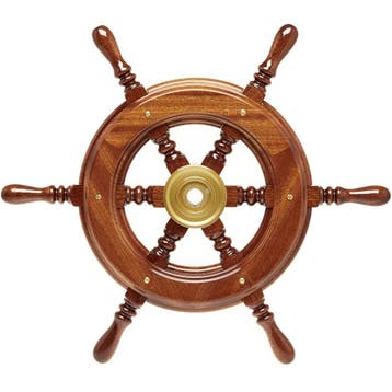 Houten Stuurwiel Boot Mahonie 430mm, Watersport en Boten, Ophalen of Verzenden, Nieuw
