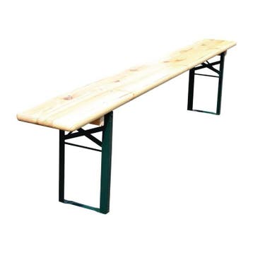 Opklapbare Bierbank | Hout/Staal | Hout (Vuren) | Groen, Verzenden, Nieuw in verpakking