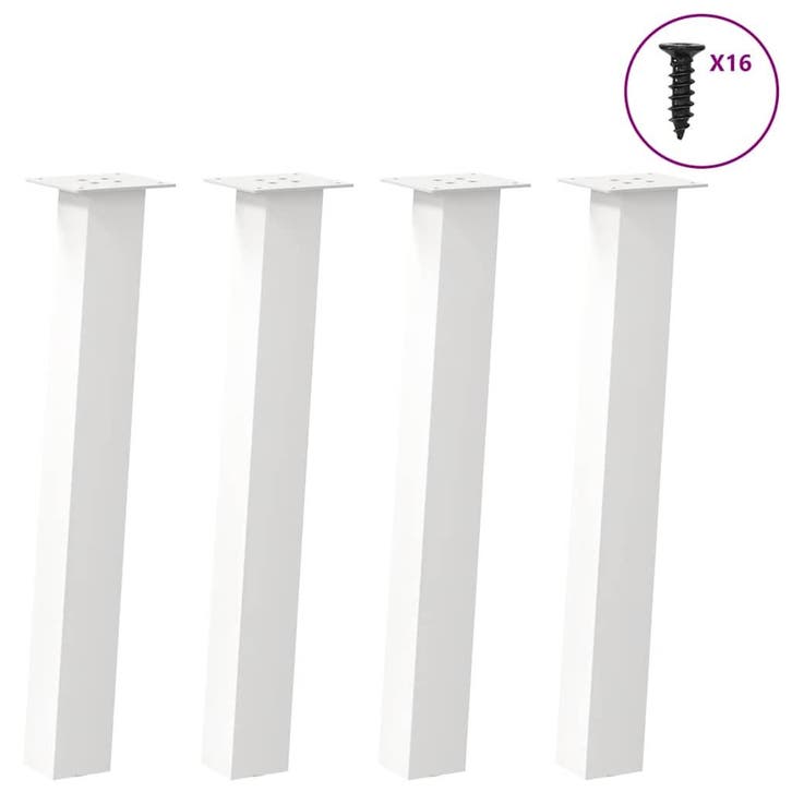 vidaXL Console tafelpoten 4 st 72 cm staal wit, Huis en Inrichting, Tafelonderdelen, Nieuw, Verzenden