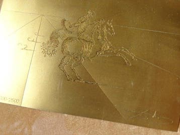 Salvador Dali (1904-1989) - Reliëf, El Caballero Mitológico,, Antiek en Kunst