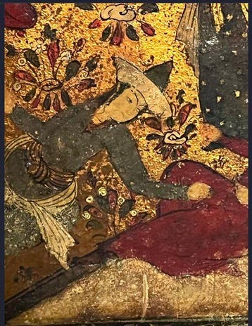 Miniature Qajar , ottoman , indien , oreintaliste 19 - 18 ém
