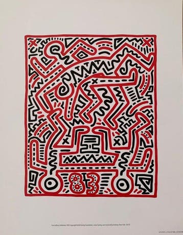 Keith Haring (1958-1990) - Fun Gallery Exhibition - Pop Art