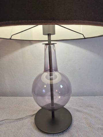 Penta - Tafellamp - Glas, Staal, Textiel - Hand Made Glass