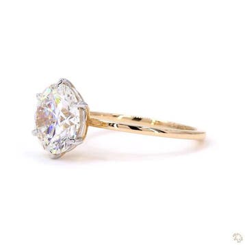 Zonder minimumprijs - Ring - 14 karaat Geel goud - 2.99ct.
