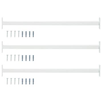 vidaXL Verstelbare ven veilighheidsbalk 3 st 710 -1200 mm, Verzenden, Nieuw