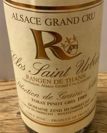 1989 Domaine Zind Humbrecht, Clos Saint Urbain Rangen de