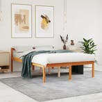 vidaXL Seniorenbed massief grenenhout wasbruin 140x200 cm, Huis en Inrichting, Slaapkamer | Bedden, Verzenden, Nieuw