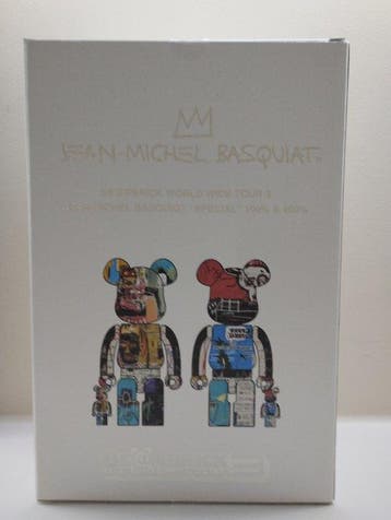 Medicom Toy - Bearbrick 400% & 100% Jean-Michel “Special”, Antiek en Kunst