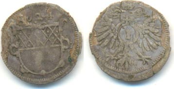 1 Kreuzer 1624 Ulm Stadt:, Verzenden