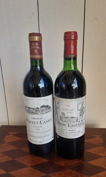 1990 Chateau Pontet-Canet & 1981 Chateau Lagrange -