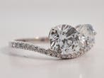 Zonder minimumprijs - Ring - 14 karaat Witgoud - 2.14ct. tw.