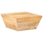 vidaXL Salontafel V-vormig 66x66x30 cm massief mangohout, Huis en Inrichting, Verzenden, Nieuw