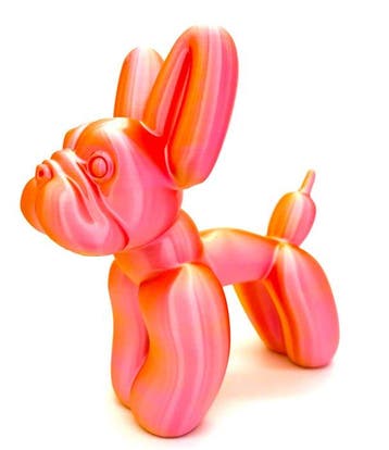 Figure - Frenchie Balloon Dog - Plastique