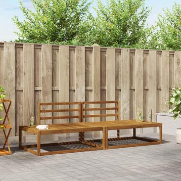 vidaXL Buiten bank set Massief Acacia Hout Naturel, Verzenden, Nieuw