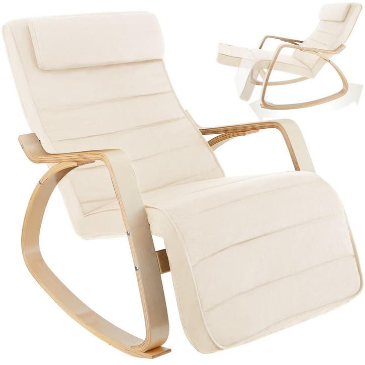 Schommelstoel Onda - beige, Huis en Inrichting, Stoelen, Verzenden