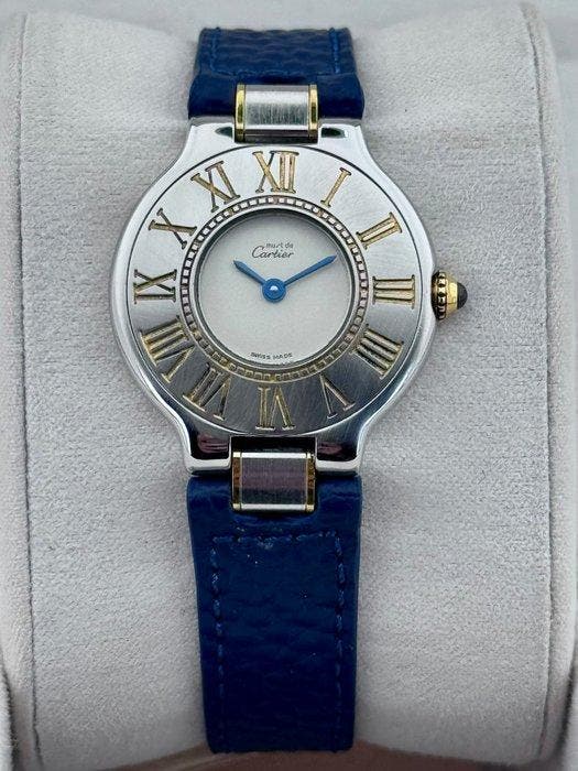 Cartier - Must de Cartier 21 Lady - 125000P - Dames -, Handtassen en Accessoires, Horloges | Heren