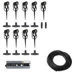 9x LED grond spot - 12V - 3 watt - complete set, Verzenden, Nieuw