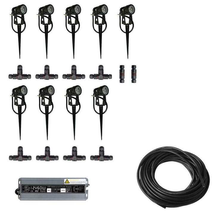 9x LED grond spot - 12V - 3 watt - complete set, Telecommunicatie, Zenders en Ontvangers, Verzenden