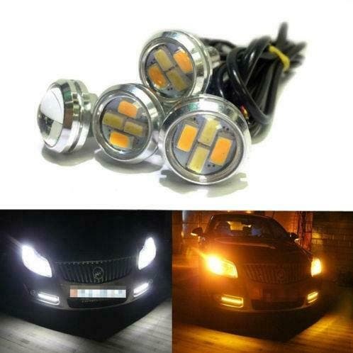 23MM LED - DUO COLOR - Eagle Eye - amber / wit -, Auto-onderdelen, Verlichting, Verzenden