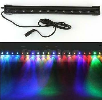 Aquarium LED licht met luchtgordijn RGB 31cm - met, Verzenden