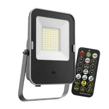 LED Bouwlamp 50 watt met sensor incl. afstandsbediening, Verzenden, Nieuw, 50 tot 200 watt, Lamp met armatuur
