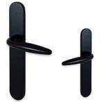 Zwarte SOFIA deurklinken op schild, matzwarte deurklinken, Doe-het-zelf en Bouw, Verzenden, Nieuw, Overige materialen, Klink of Kruk