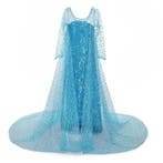 Prinsessenjurk - Blauwe Elsa jurk met sleep - Kleedje, Verzenden, Nieuw