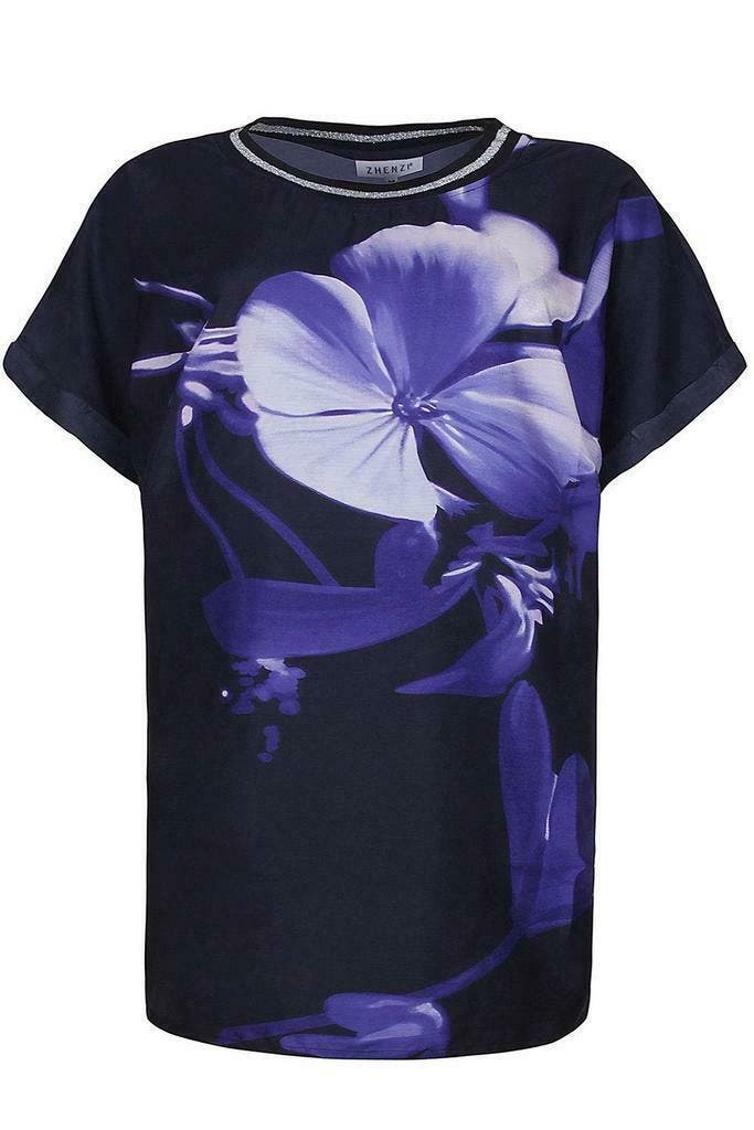 Tuniek Zhenzi SKOVBO bloem maat 50/52, Kleding | Dames, Blouses en Tunieken, Verzenden